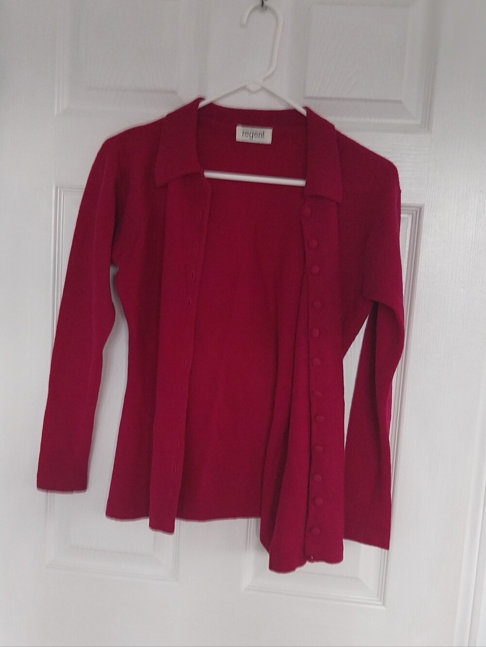 Wool Blended Vintage Button-Front Sweater